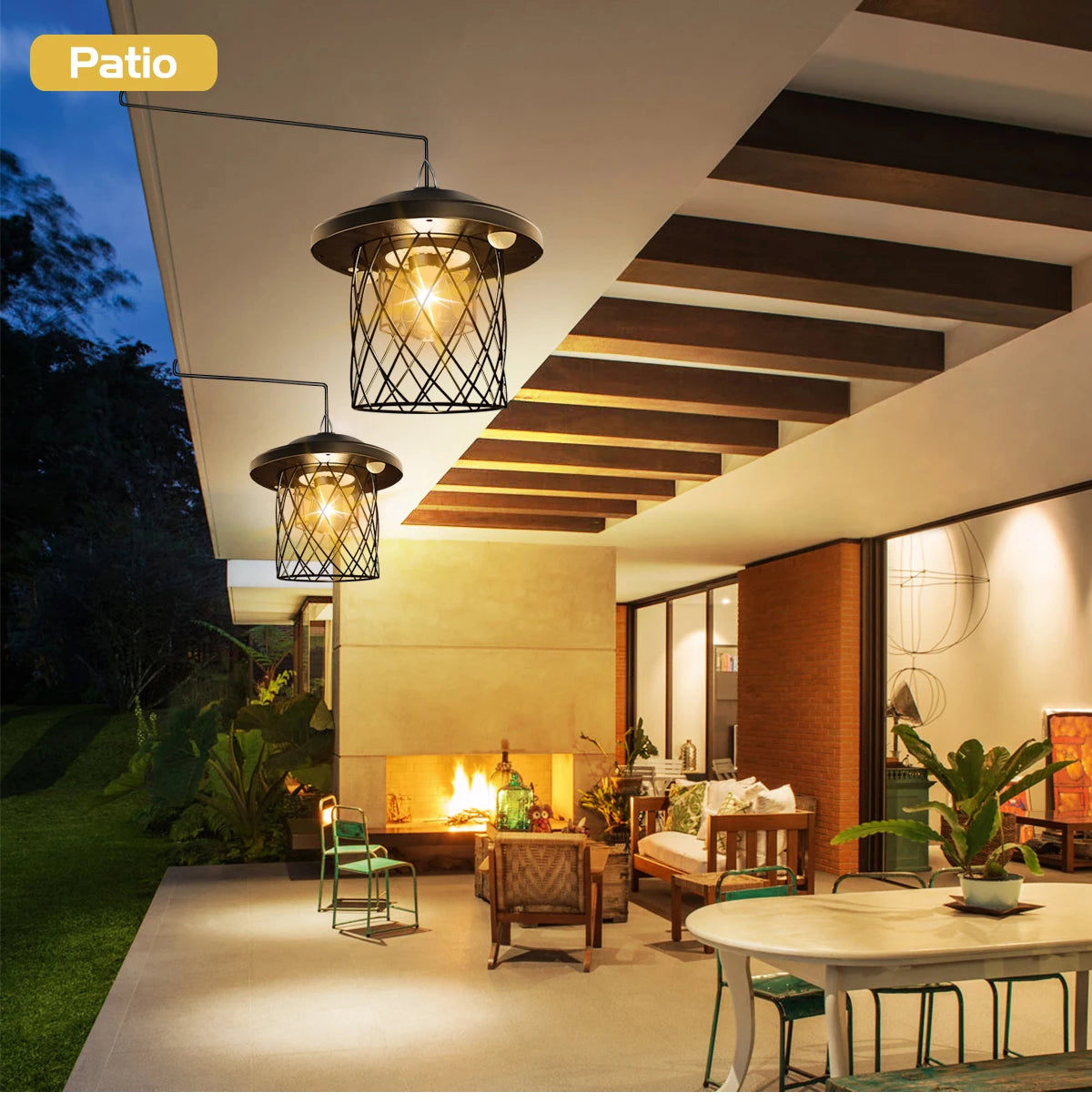 Ecovare™ Solar Pendant Lights – Remote & Waterproof