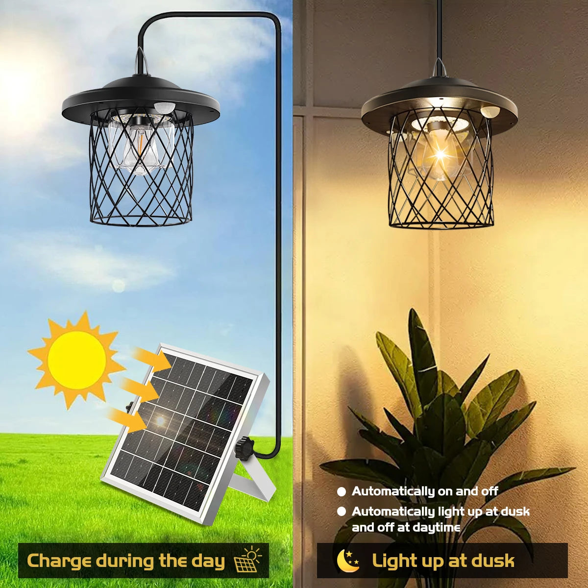 Ecovare™ Solar Pendant Lights – Remote & Waterproof